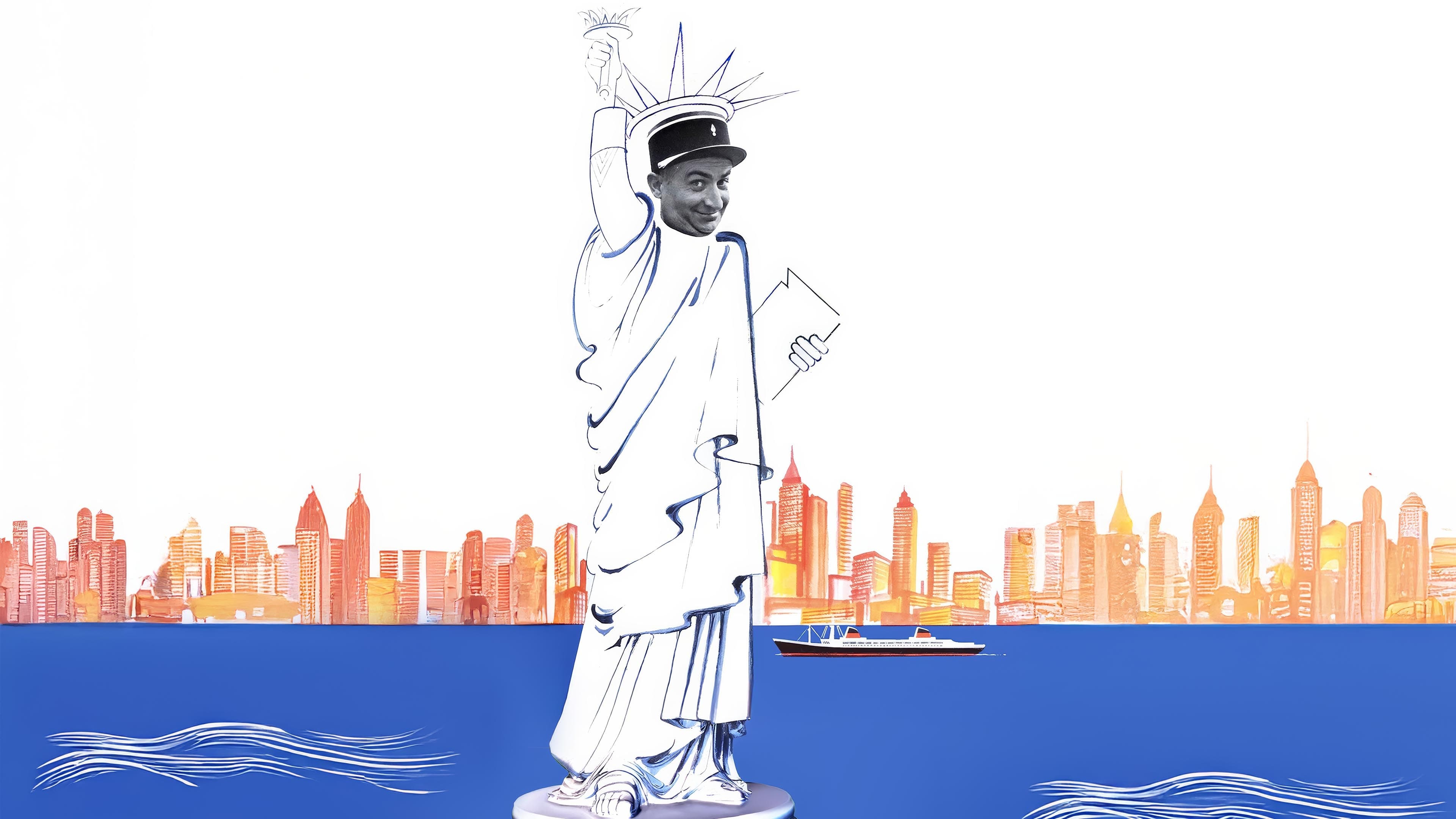 Backdrop for The Gendarme in New York