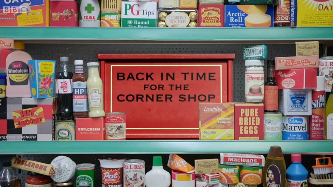 Backdrop for Back in Time for the Corner Shop
