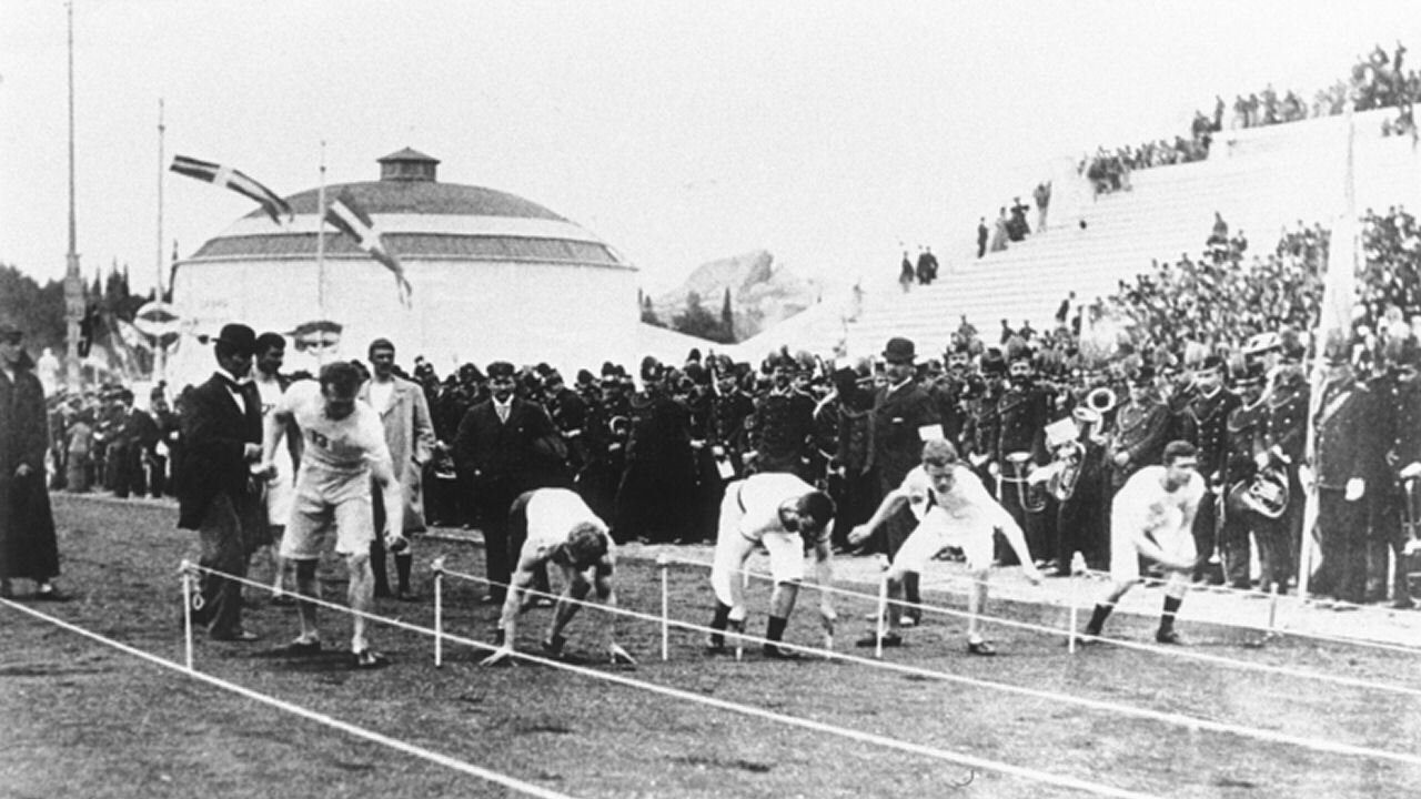 Backdrop for The First Olympics: Athens 1896