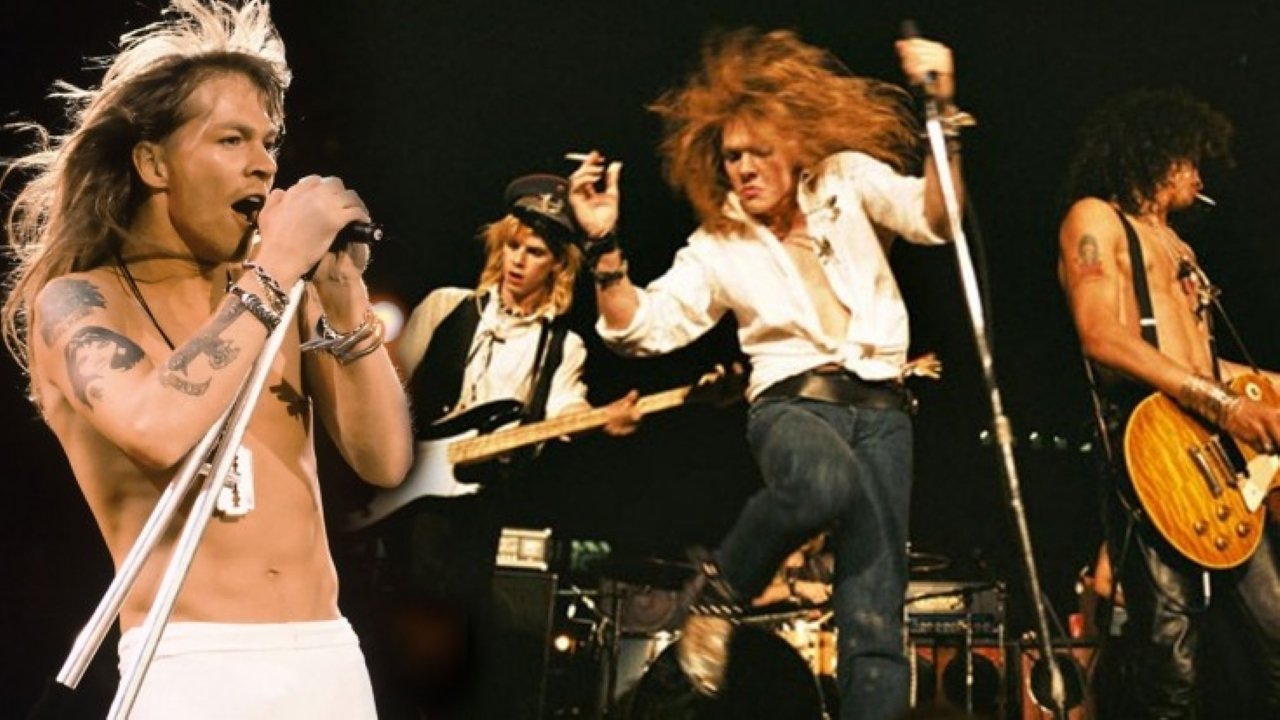 Backdrop for Guns N' Roses 1992 'Use Your Illusion I & II' World Tour Live in Tokyo Dome