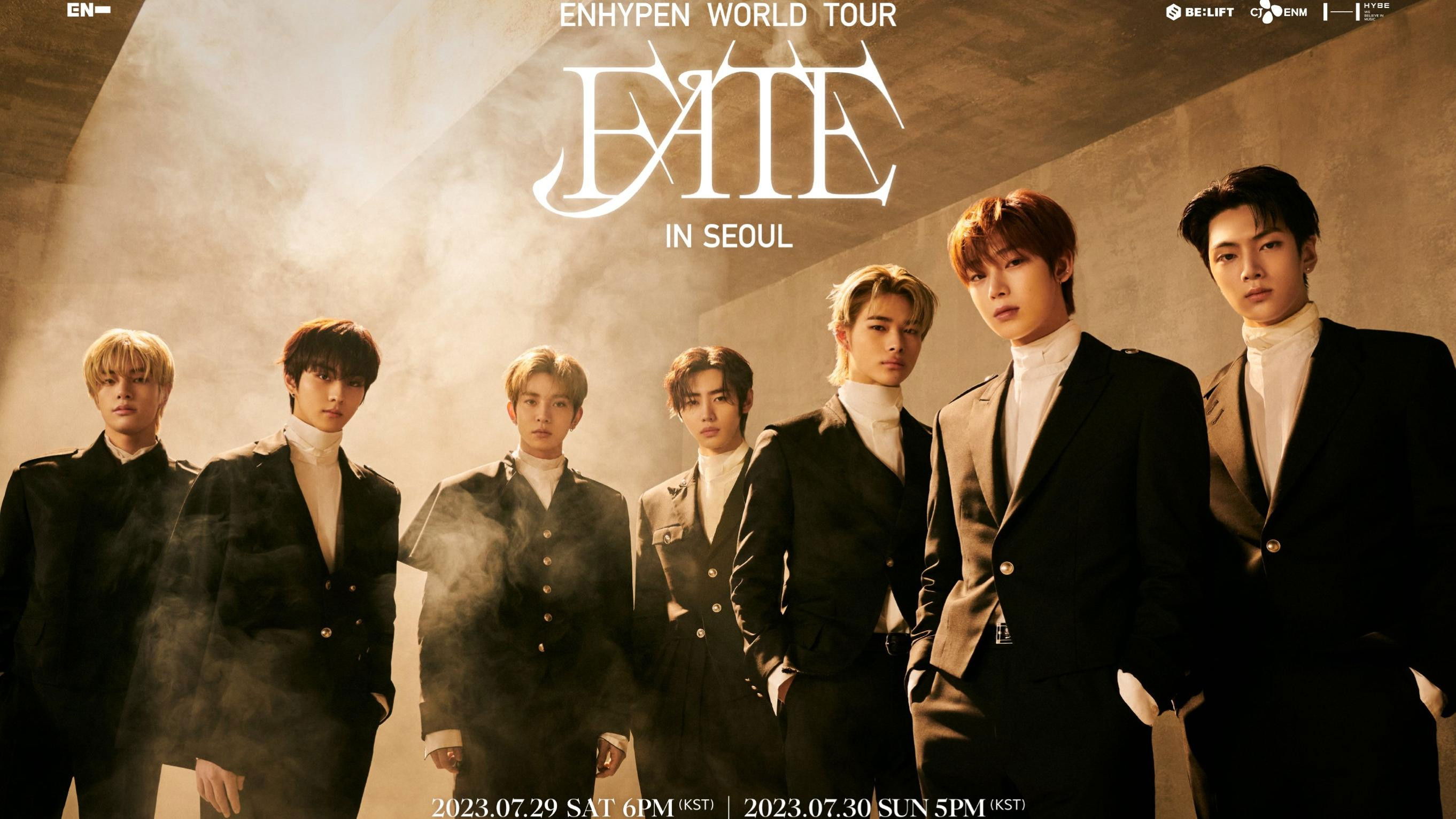 Backdrop for ENHYPEN WORLD TOUR 'FATE' IN SEOUL