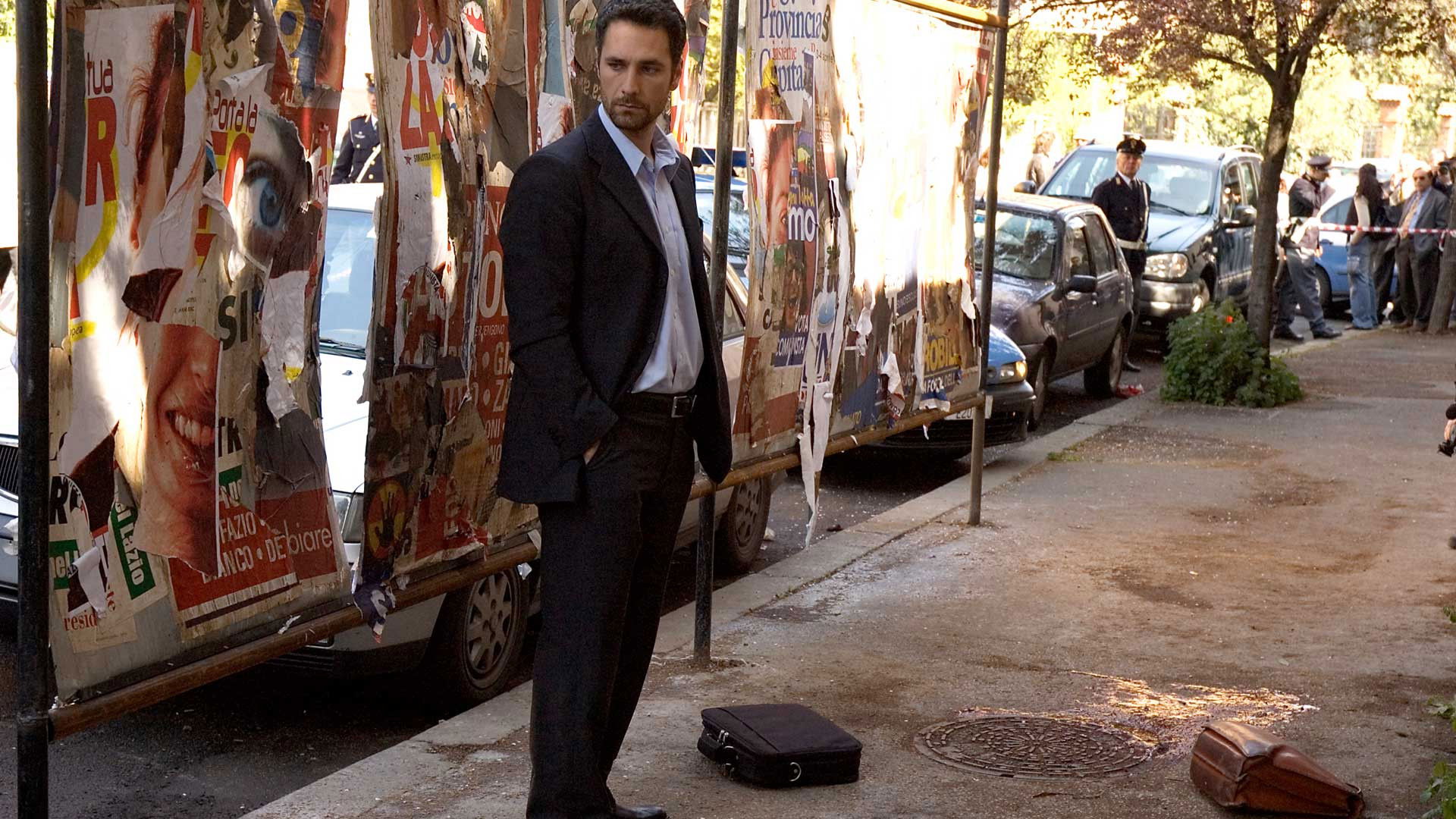 Backdrop for Political Target