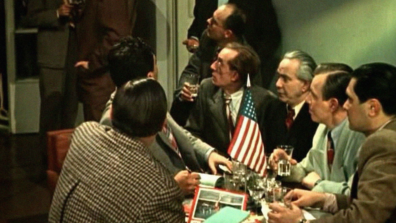 Backdrop for Farewell, America!