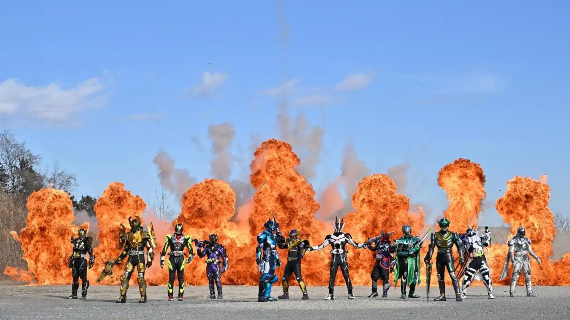 Backdrop for Kamen Rider Outsiders