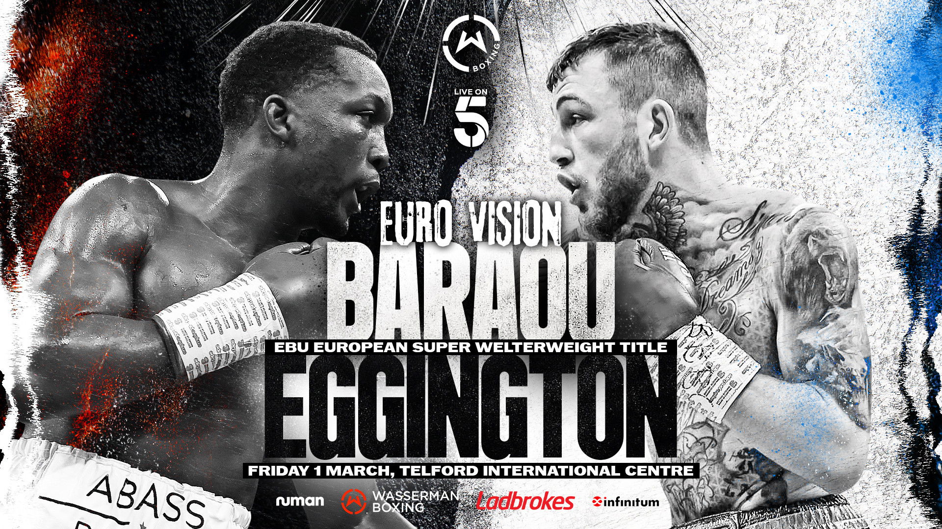 Backdrop for Abass Baraou vs. Sam Eggington