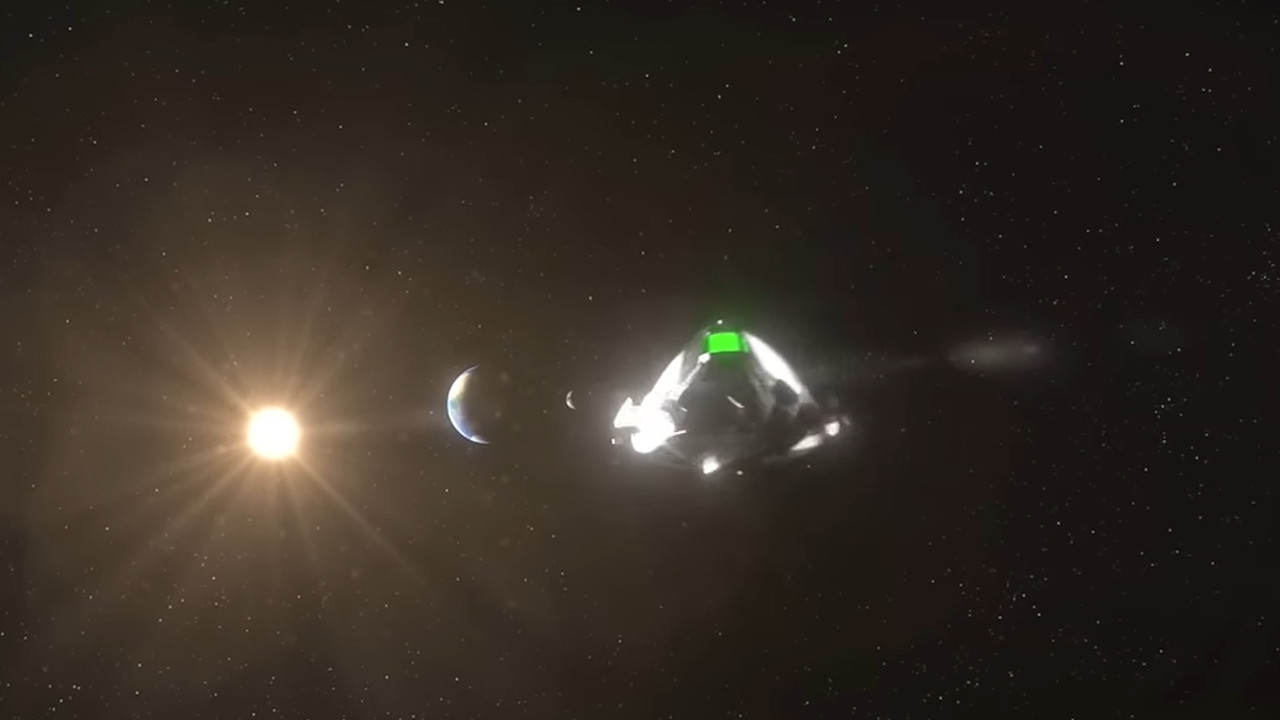 Backdrop for UFO From Earth to the Moon