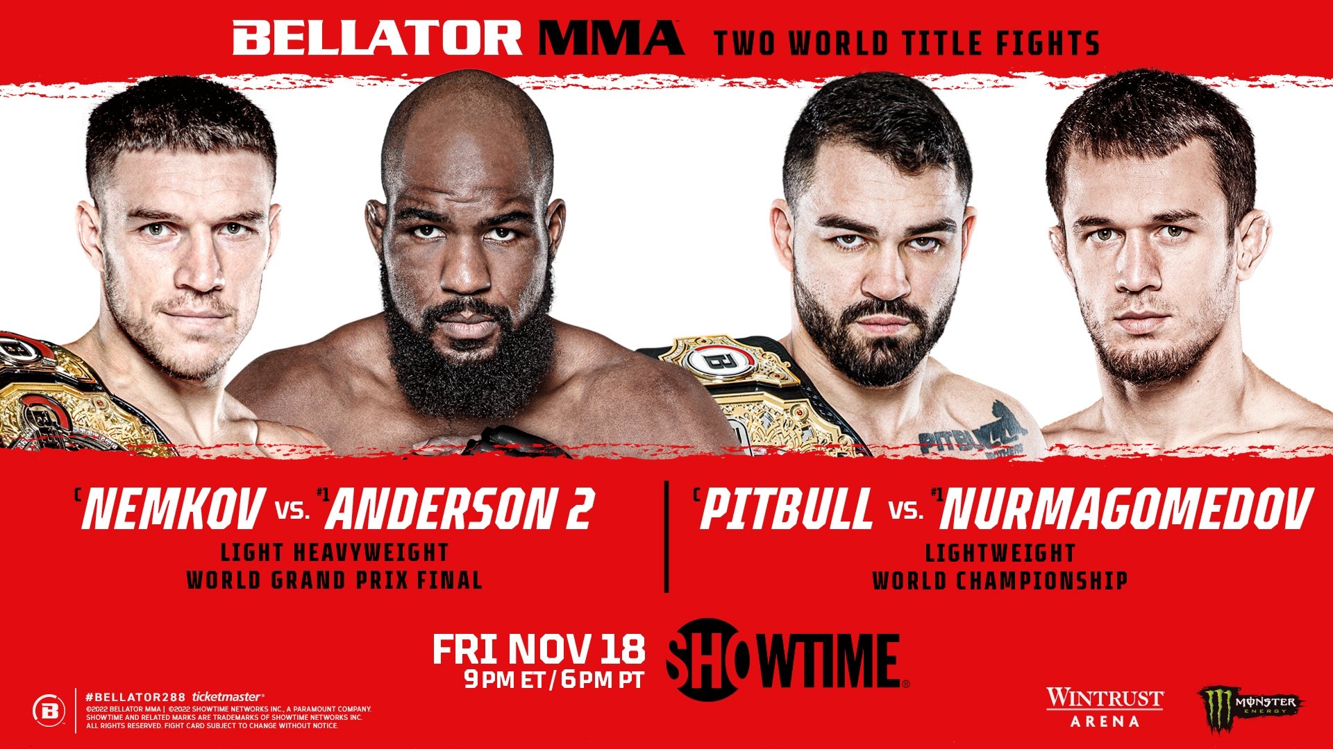 Backdrop for Bellator 288: Nemkov vs. Anderson 2