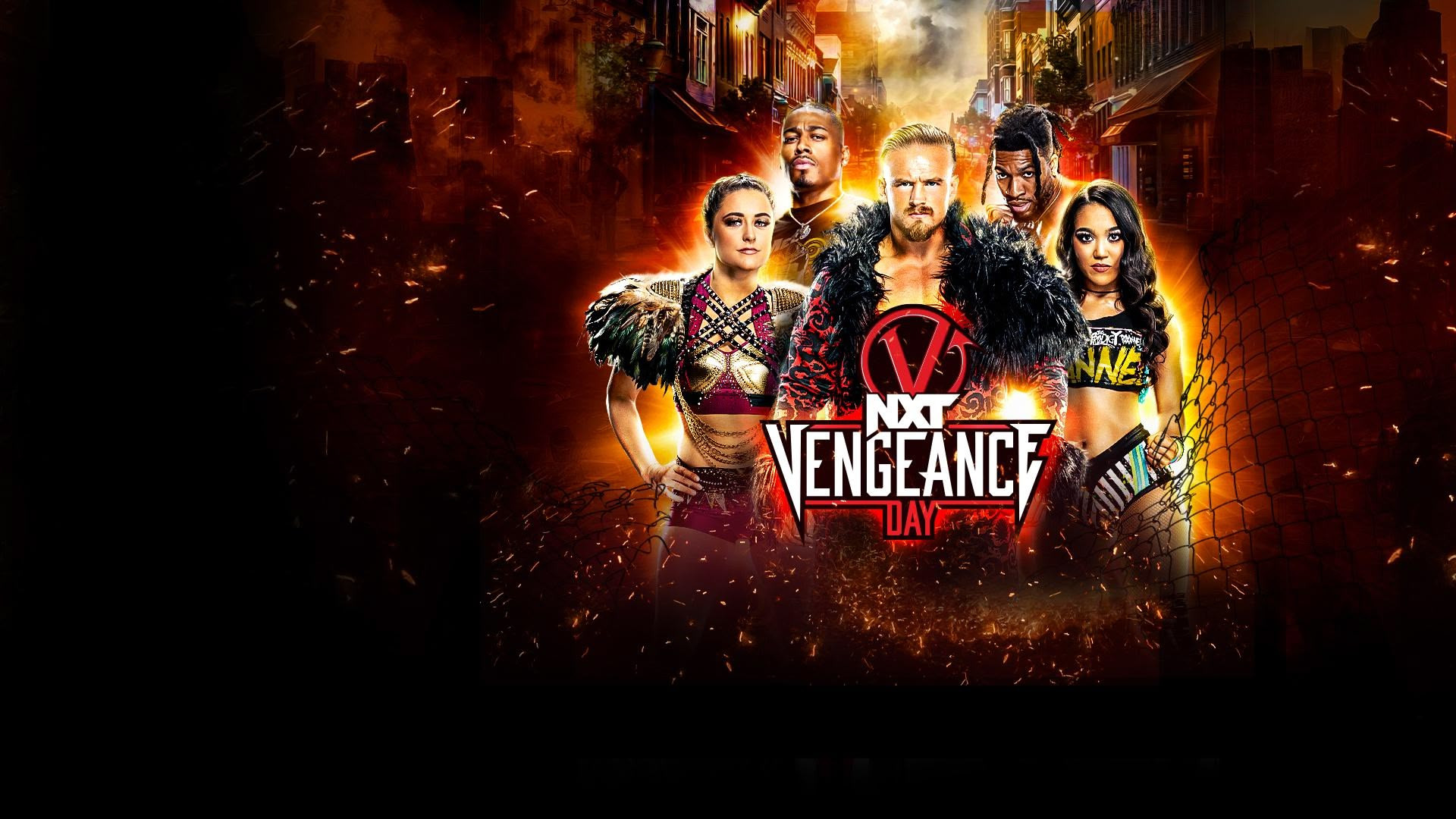 Backdrop for NXT Vengeance Day 2024