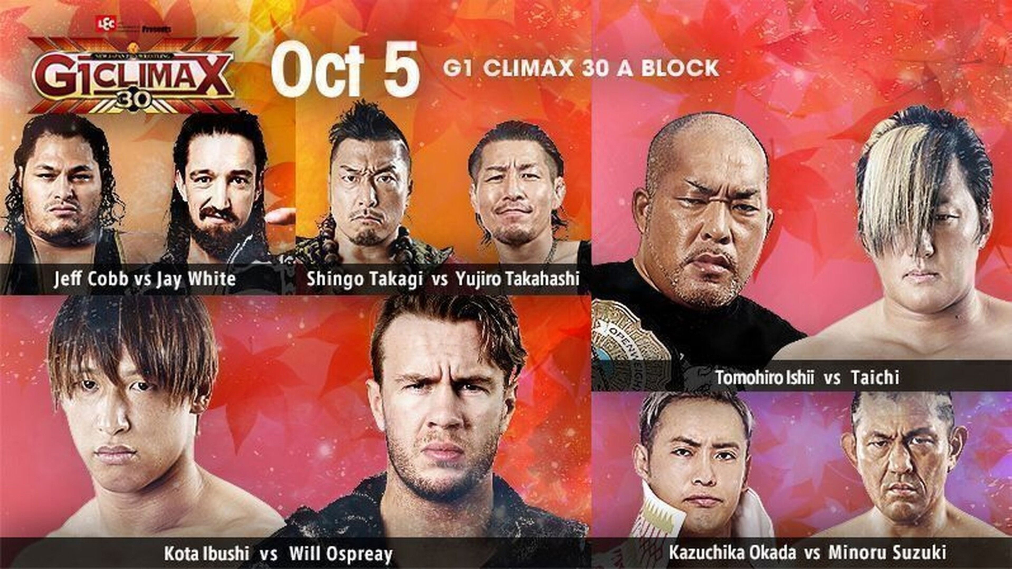 Backdrop for NJPW G1 Climax 30: Day 9