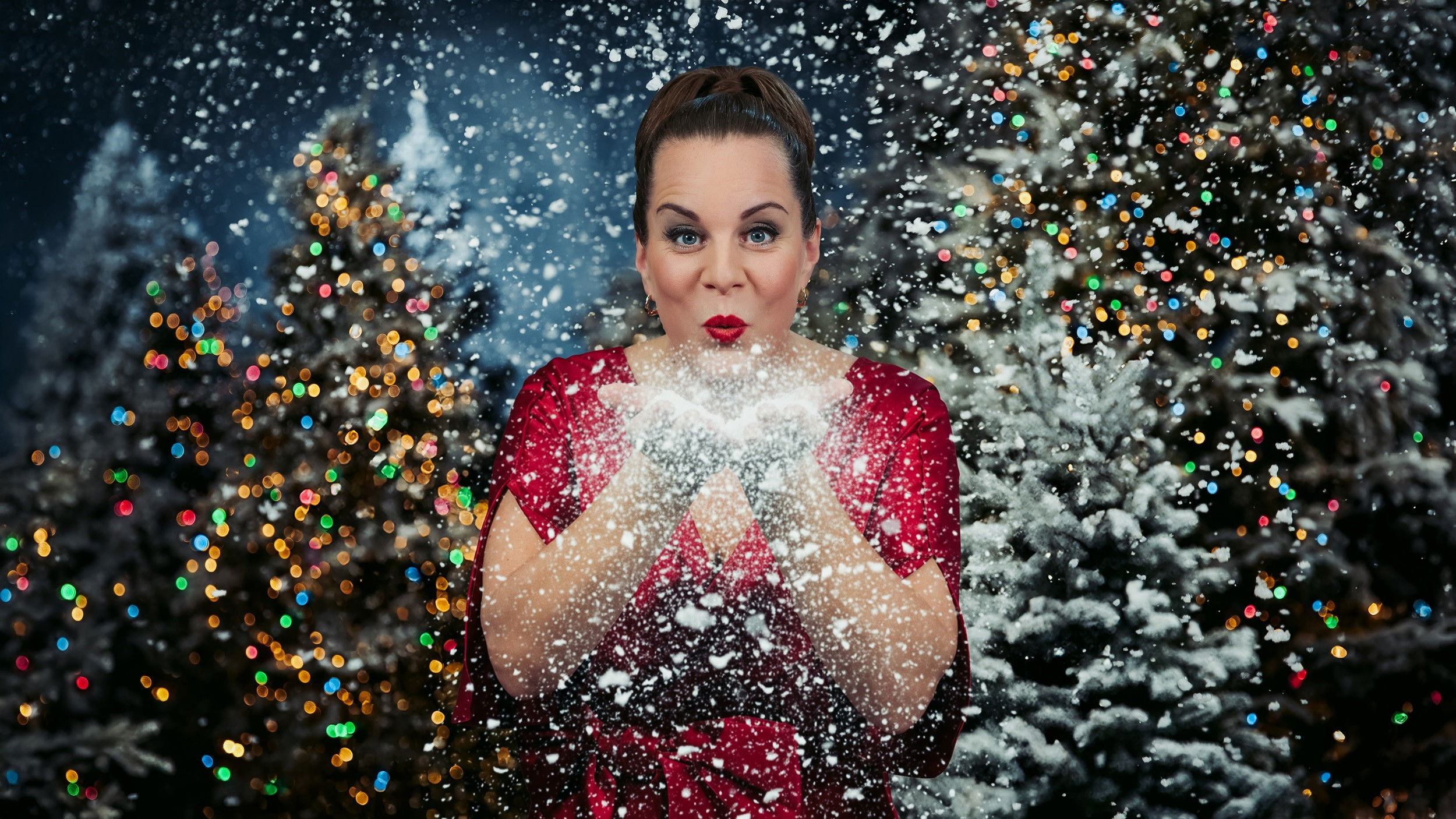 Backdrop for DR's store juleshow - 2025