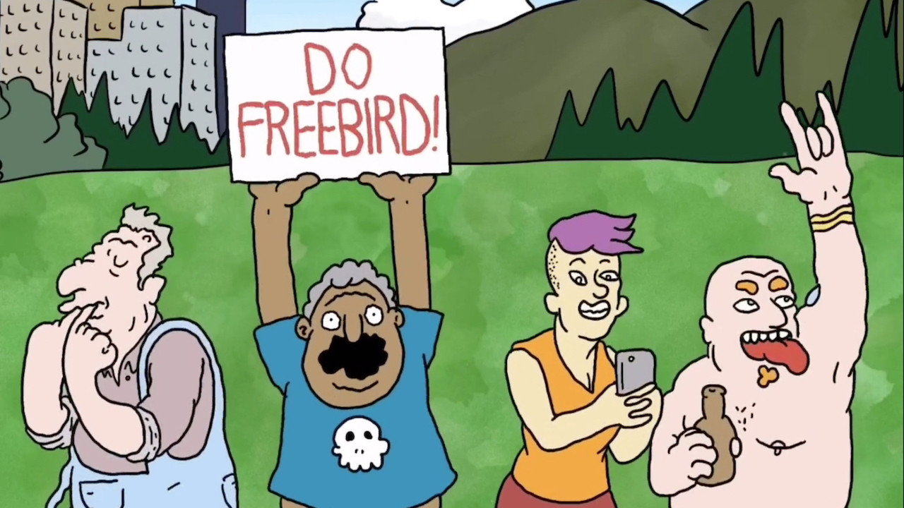 Backdrop for The Fans