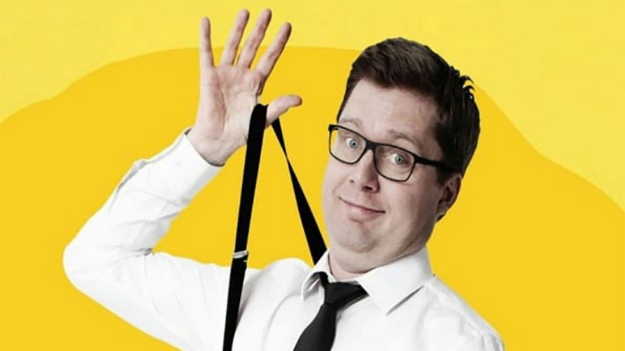 Backdrop for Lasse Rimmer: KOMIKER