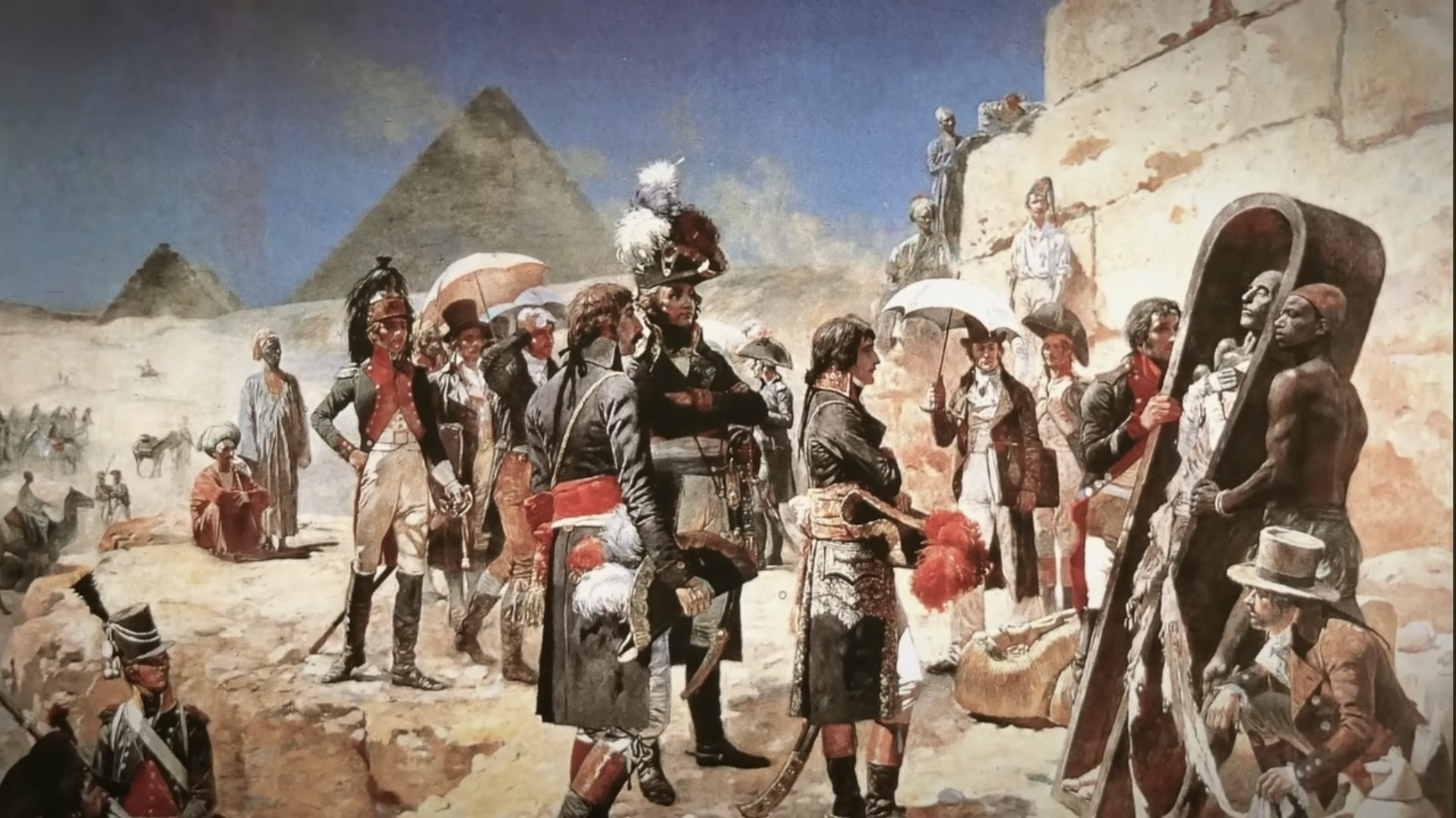 Backdrop for Napoleon in Egypt: Battle of Aboukir 1799