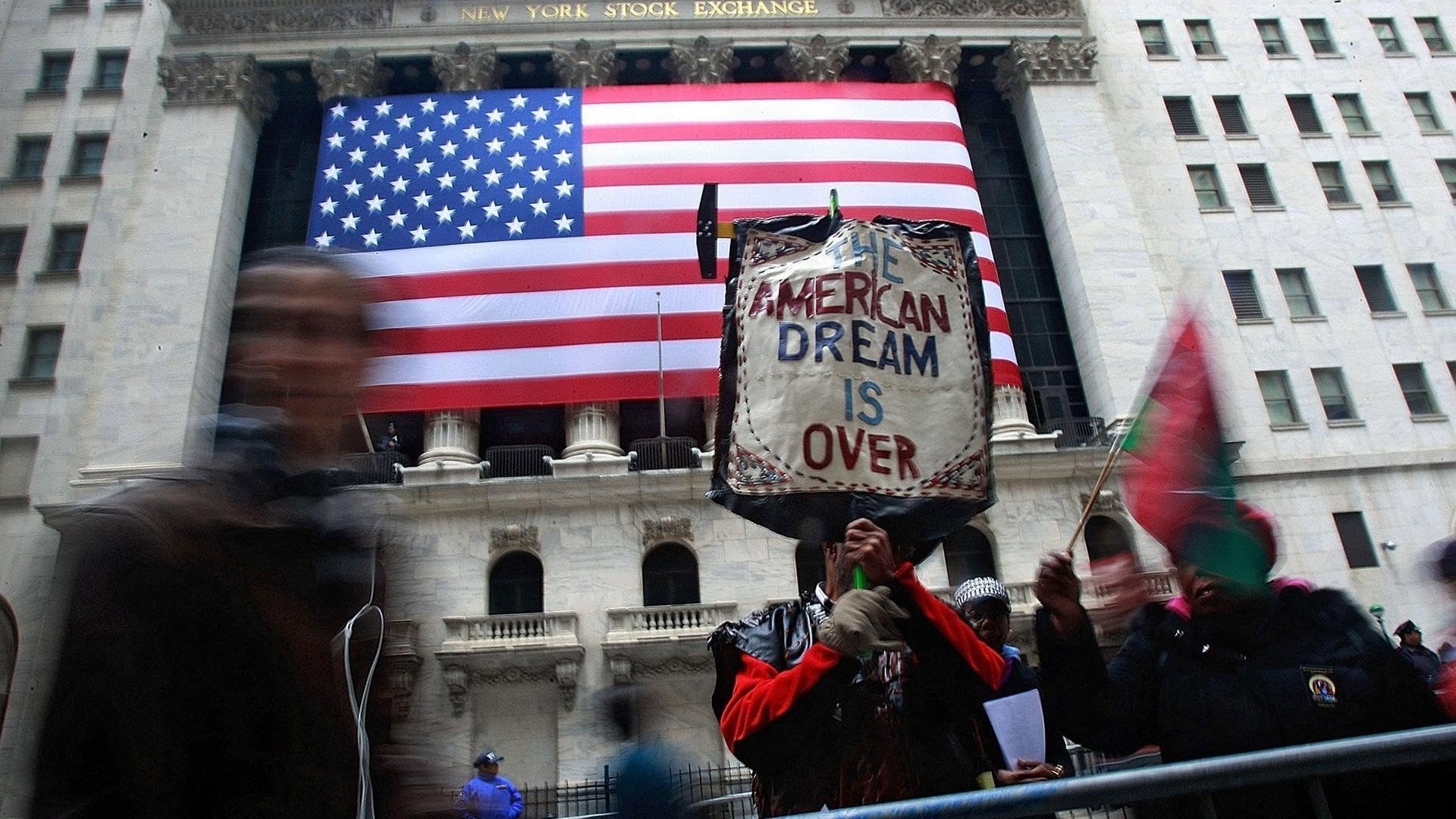 Backdrop for America's Burning