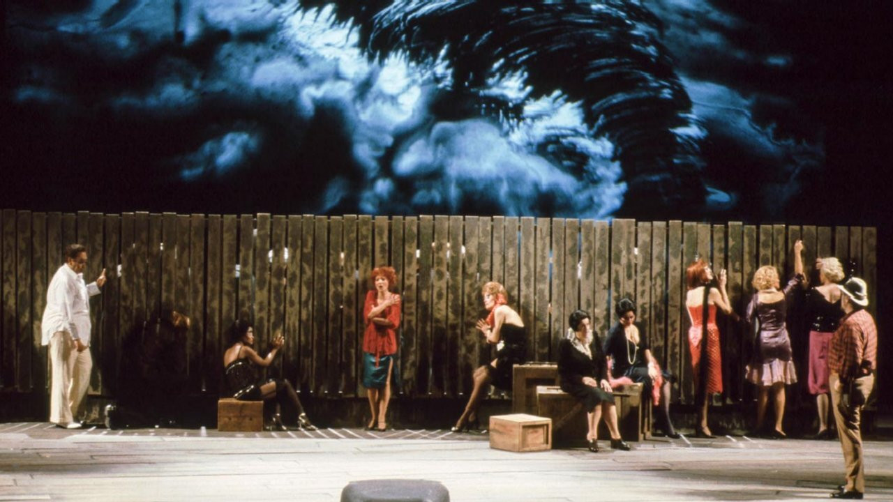 Backdrop for Rise and Fall of the City of Mahagonny