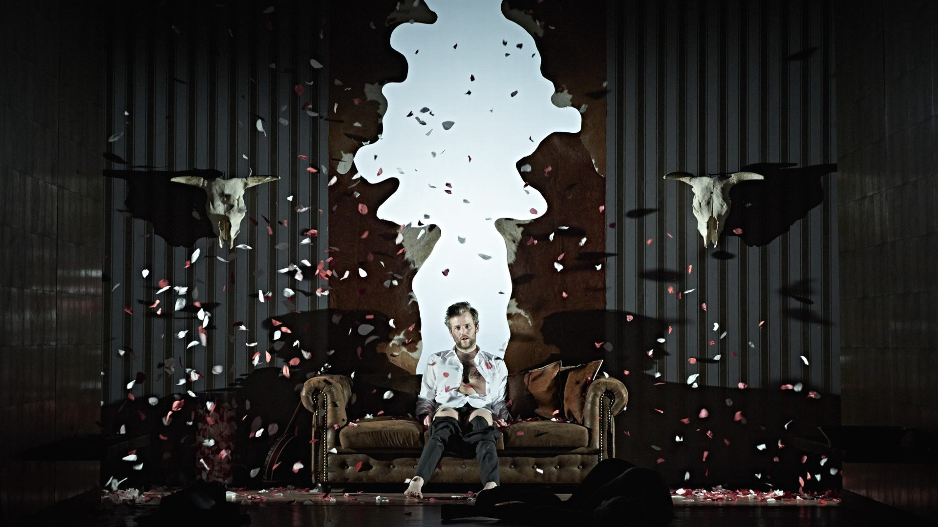 Backdrop for Macbeth: Too Much Blood