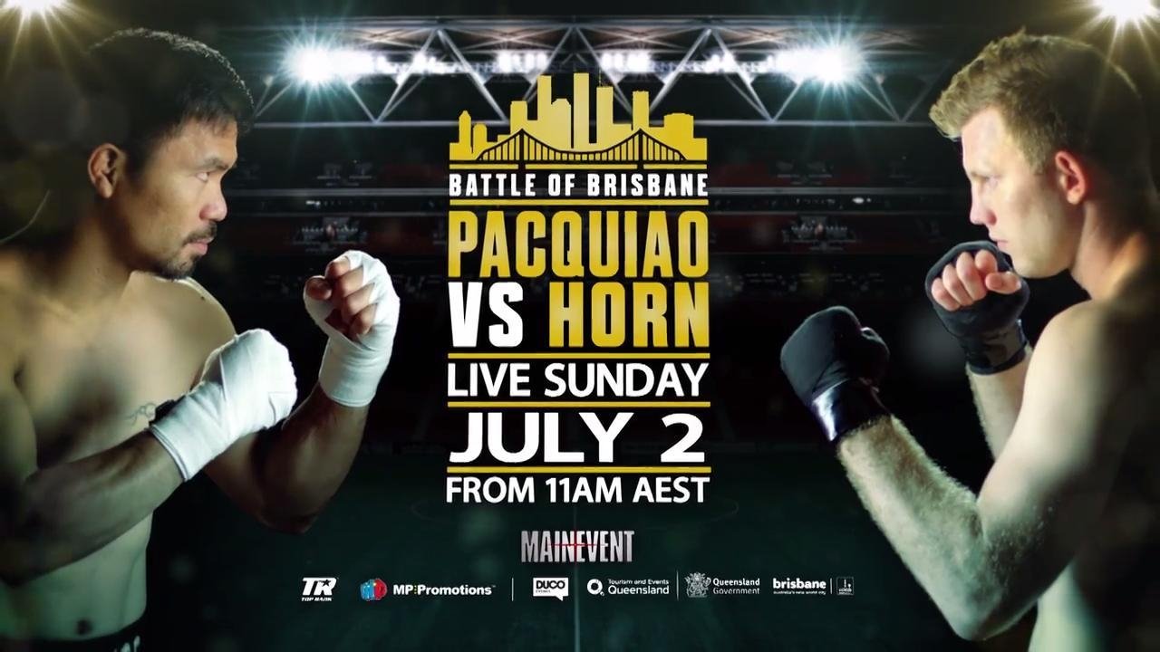 Backdrop for Manny Pacquiao vs. Jeff Horn