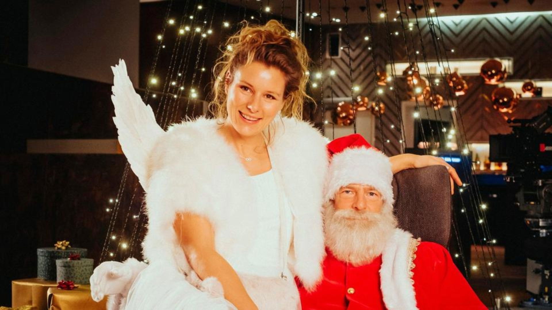 Backdrop for Christmas on the Runway