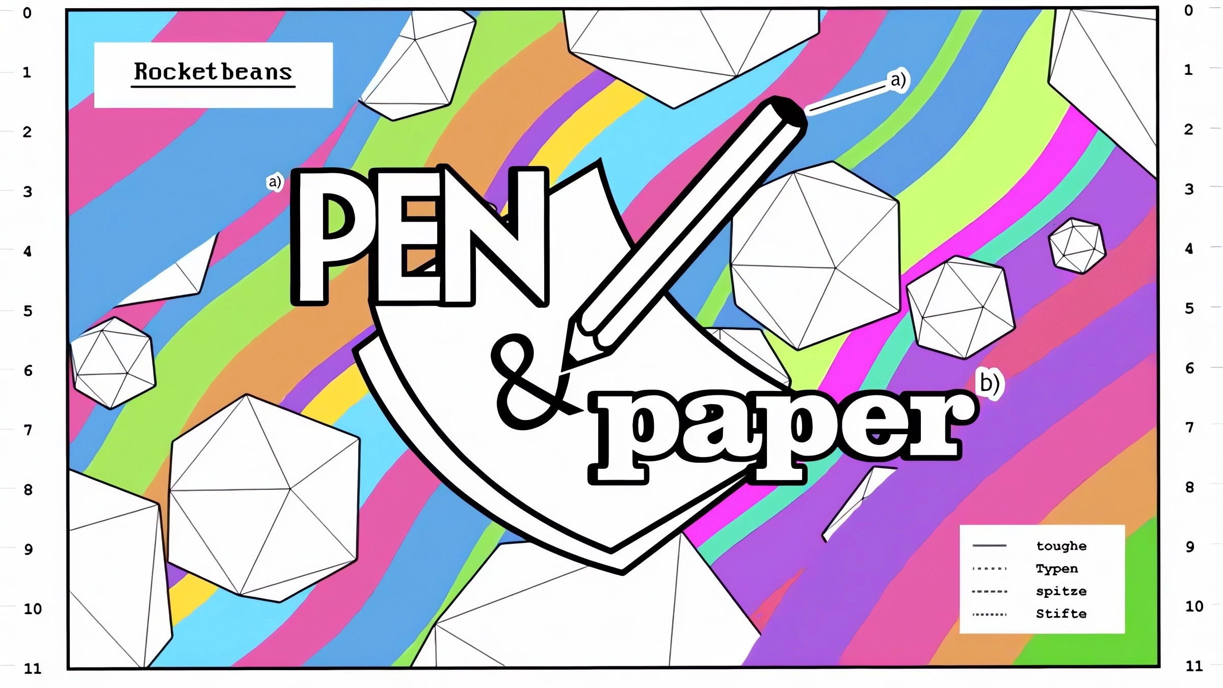 Backdrop for Rocket Beans Pen & Paper