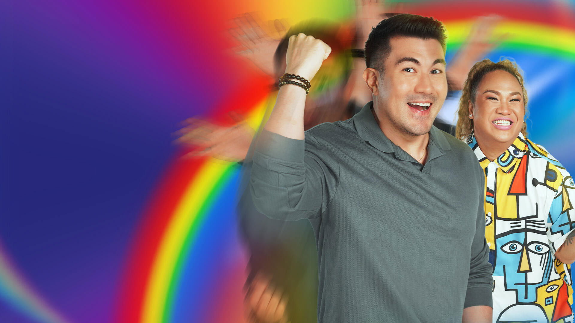 Backdrop for Rainbow Rumble