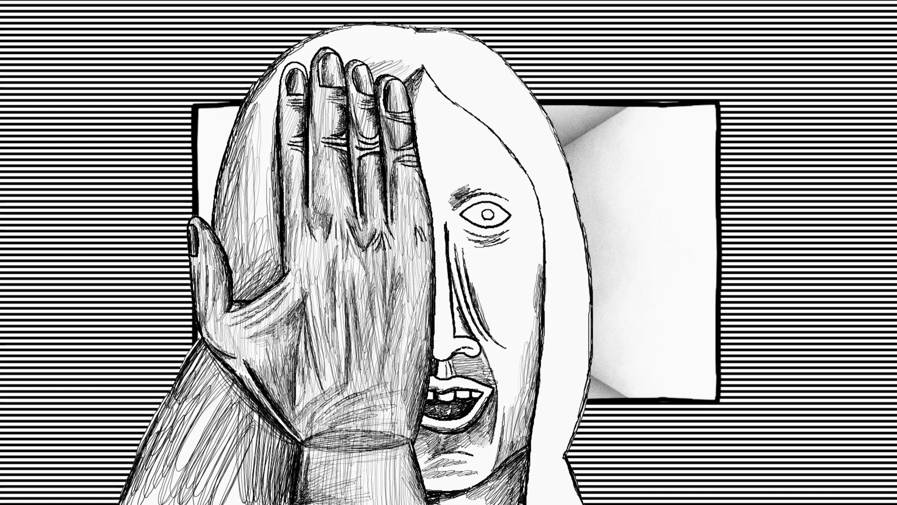 Backdrop for Dull Spots of Greenish Colours