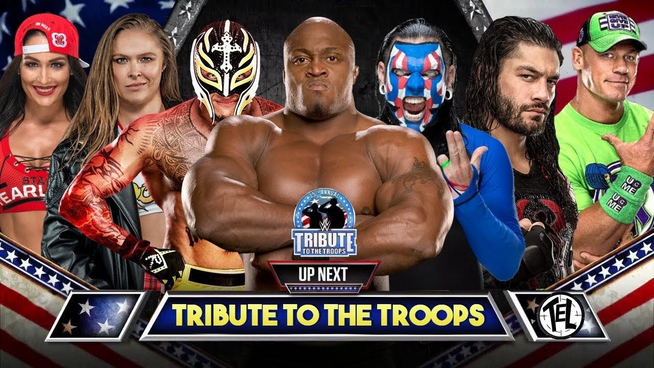 Backdrop for WWE Tribute to the Troops 2018