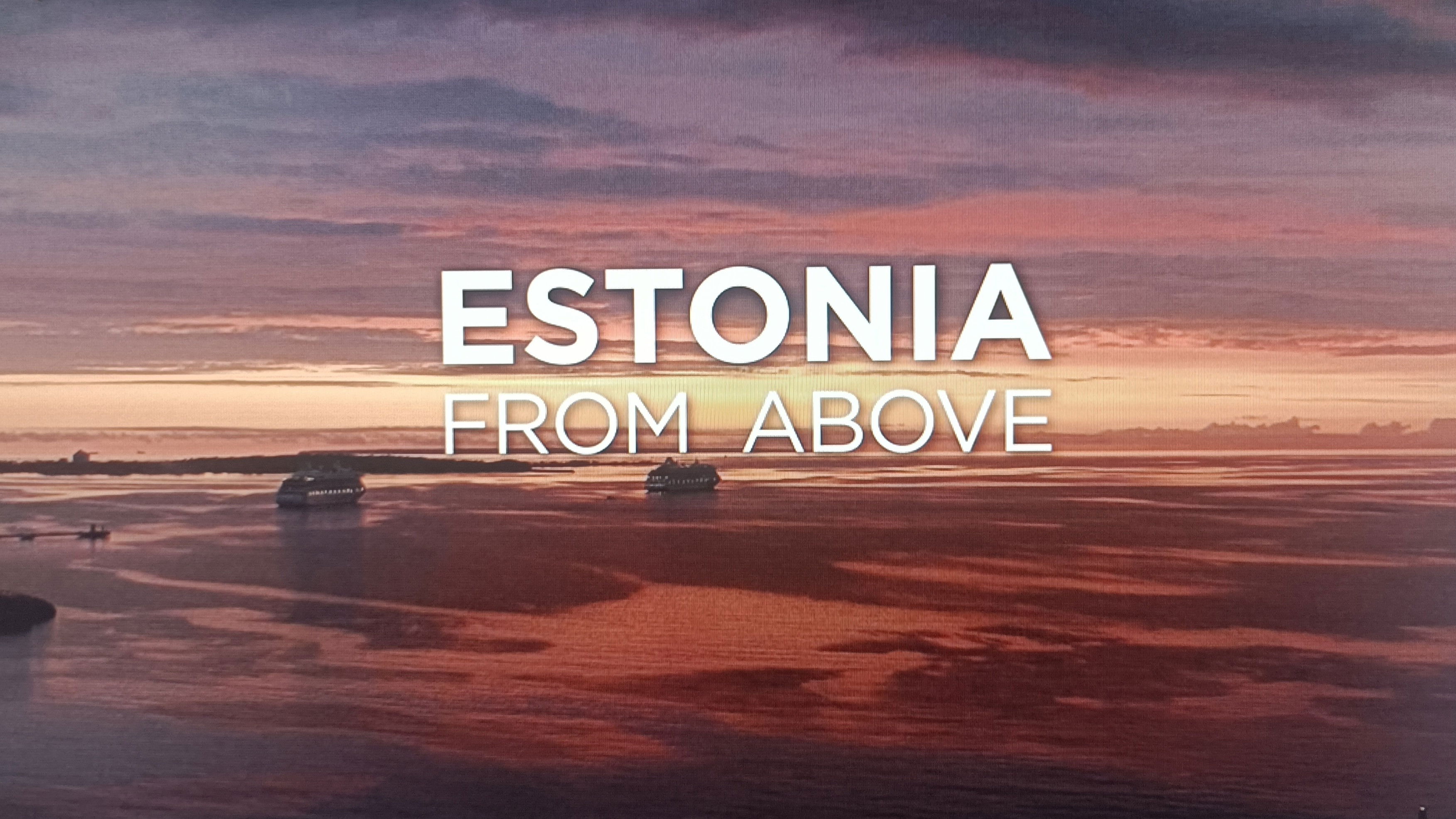 Backdrop for Estonia from above