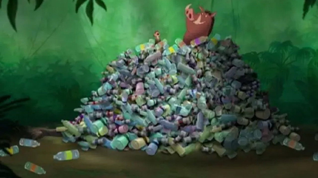 Backdrop for Wild About Safety: Timon and Pumbaa Safety Smart Goes Green!