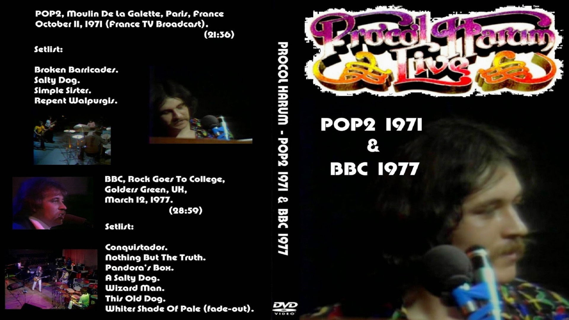 Backdrop for Procol Harum - Live  - POP2 (1971) & BBC (1977)