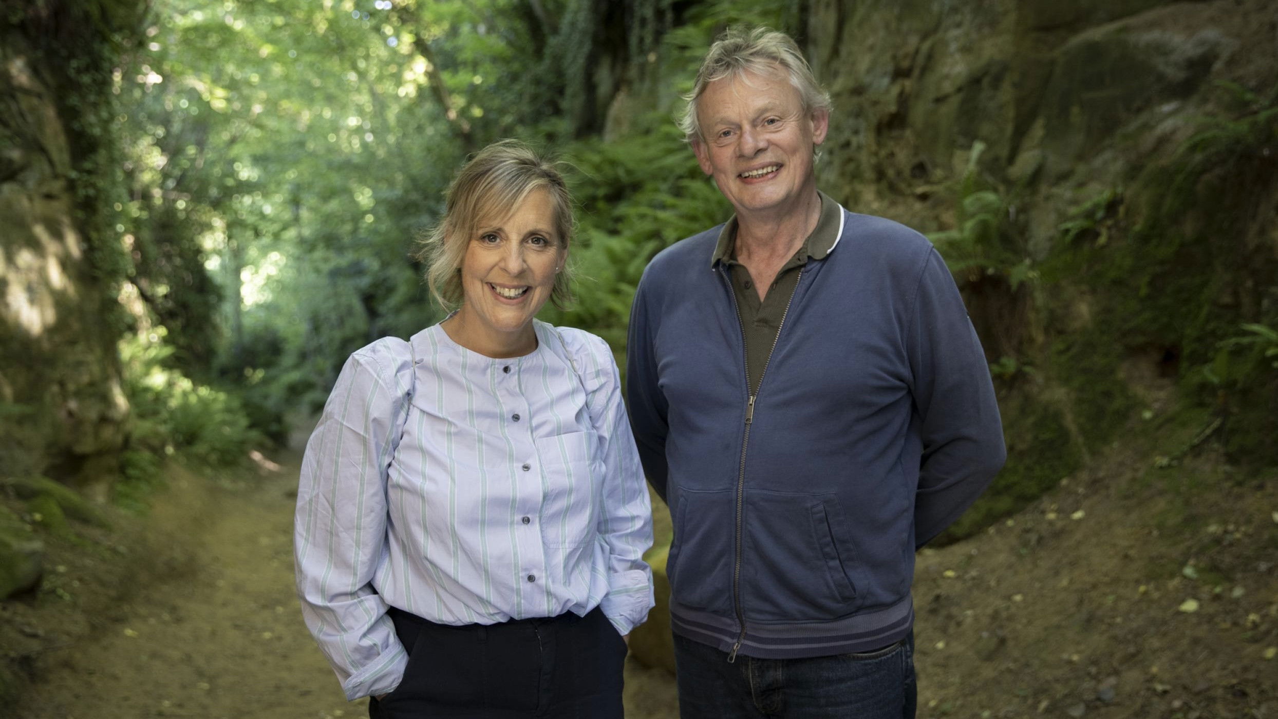 Backdrop for Mel Giedroyc & Martin Clunes Explore Britain by the Book