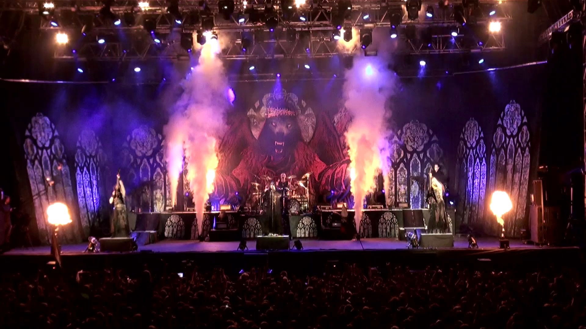 Backdrop for Powerwolf  - The Metal Mass Live