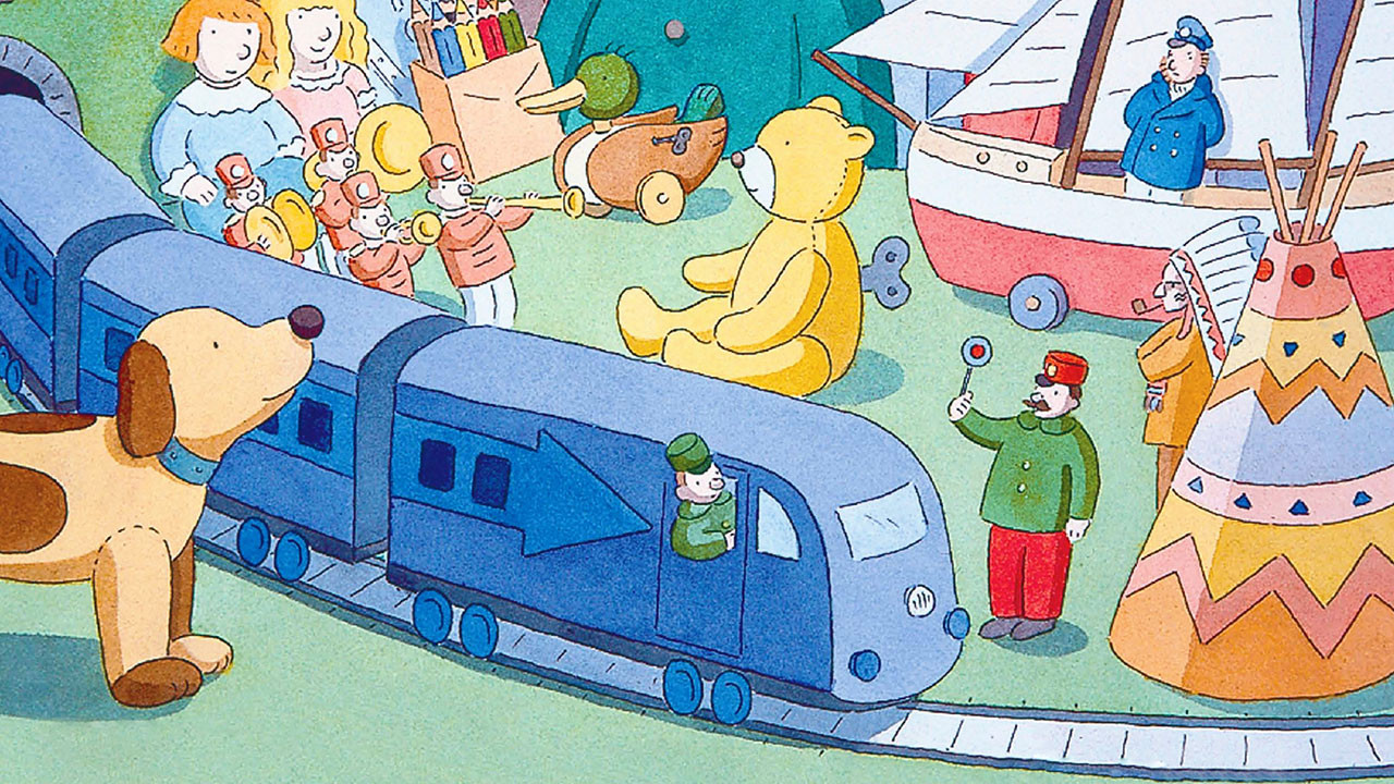 Backdrop for How the Toys Saved Christmas