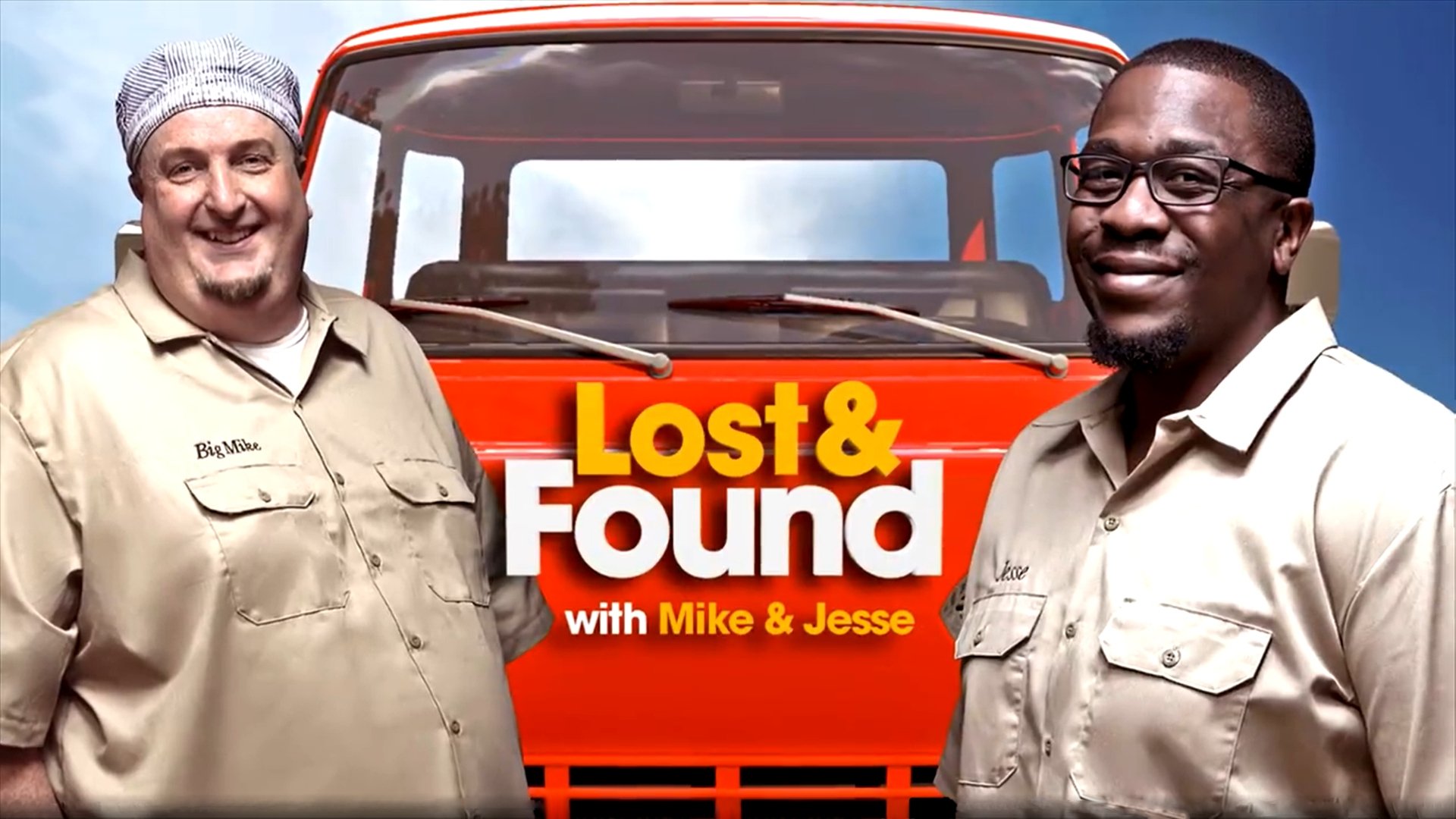 Backdrop for Lost & Found with Mike & Jesse