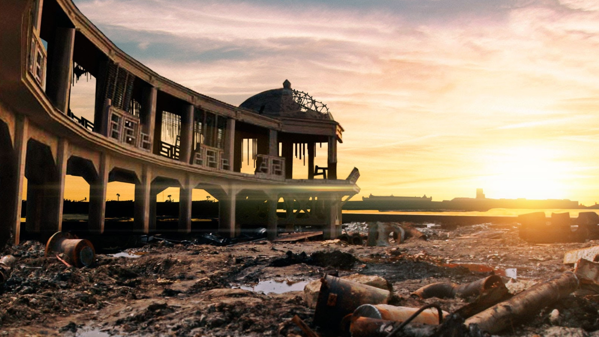 Backdrop for La gran ola