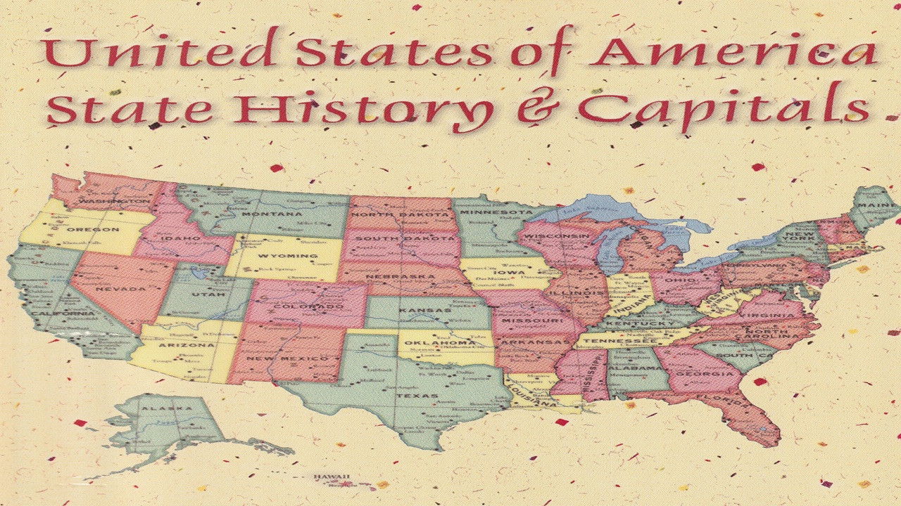 Backdrop for United States of America State History & Capitals