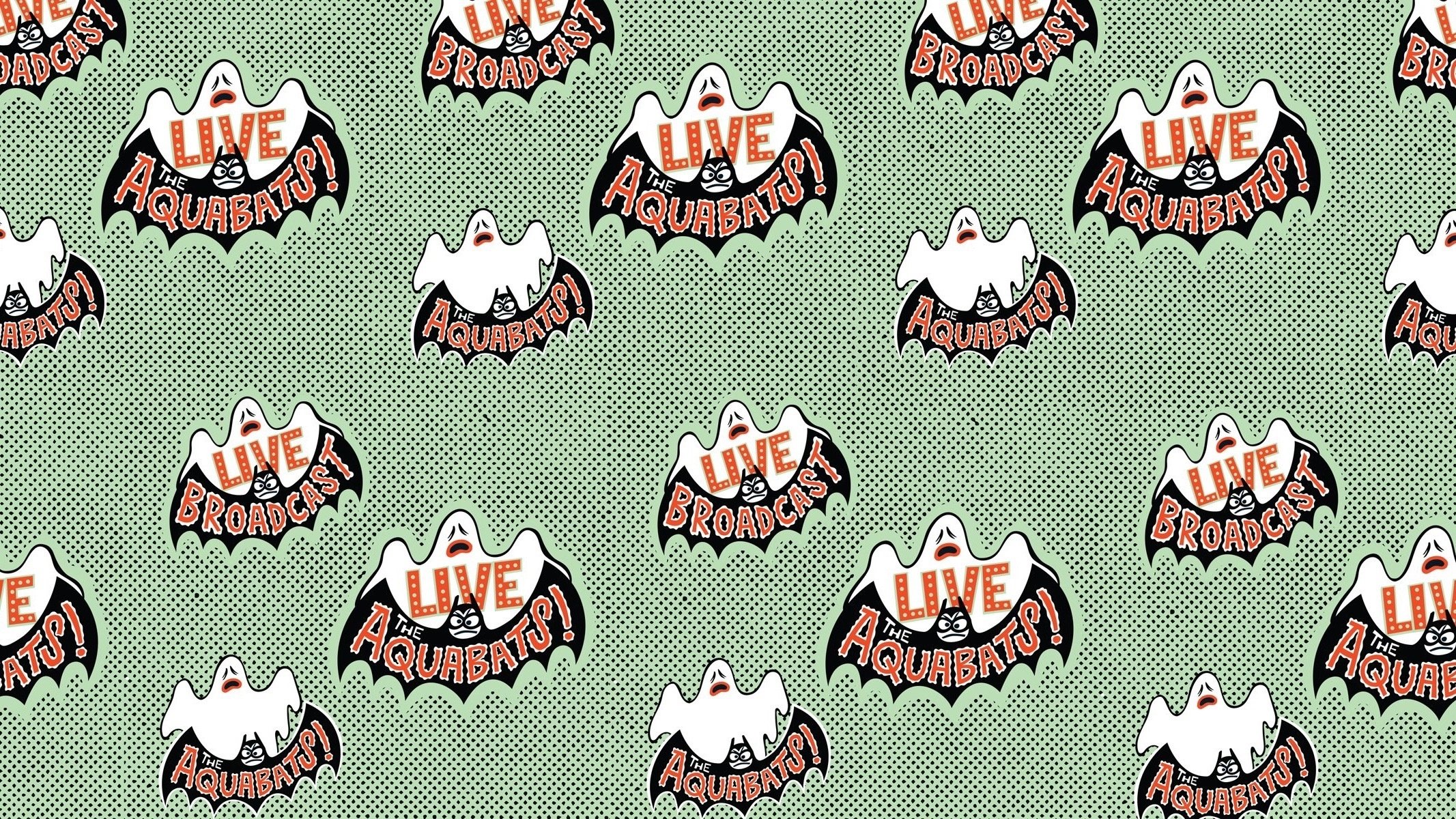 Backdrop for The Aquabats! Kooky Spooky Halloween Party