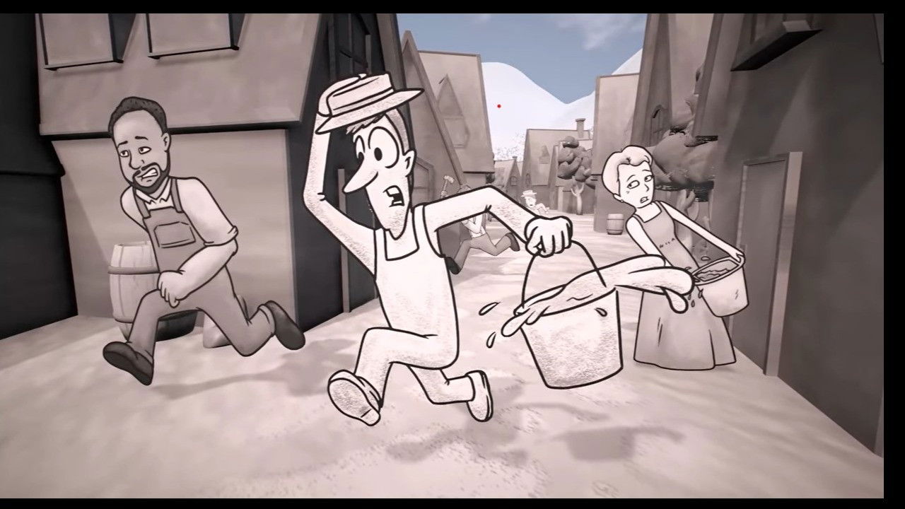 Backdrop for The Town that Cried Wolf