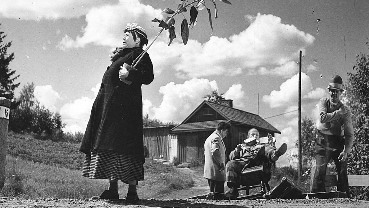 Backdrop for Pekka Puupää kesälaitumilla