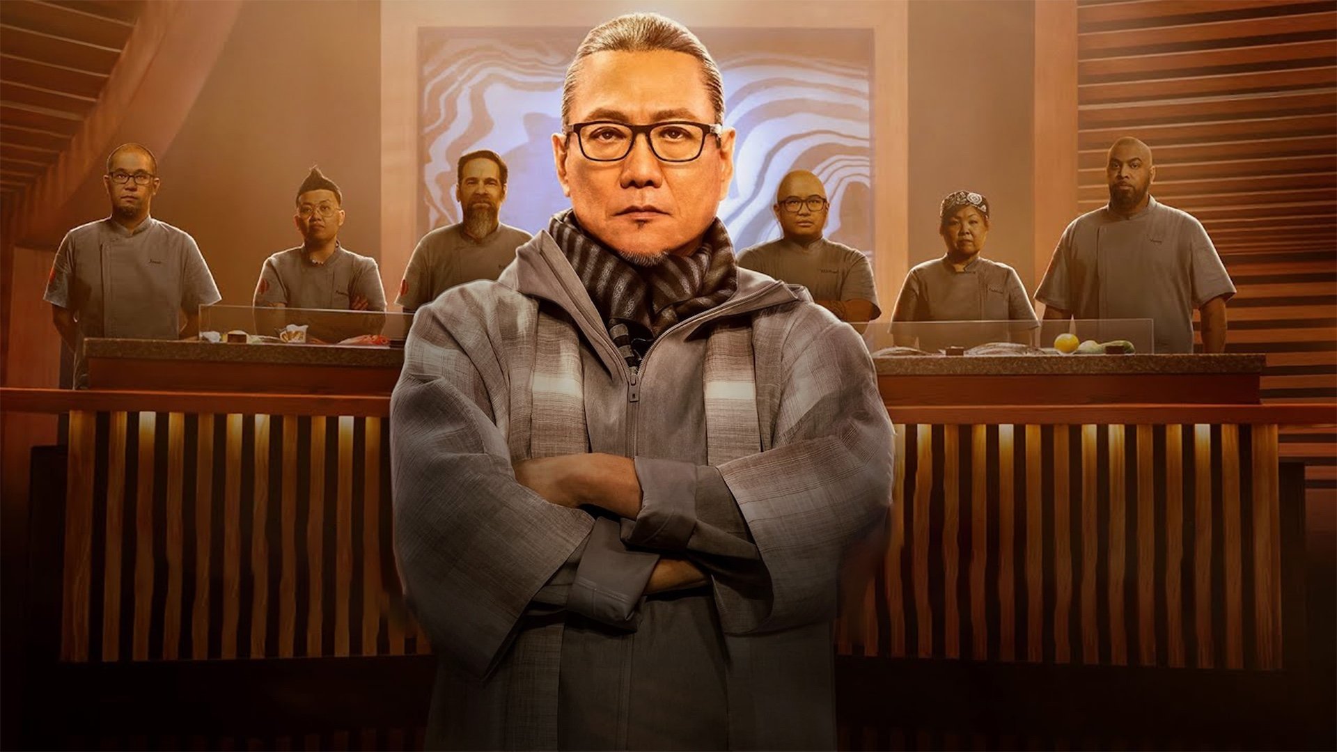 Backdrop for Morimoto's Sushi Master