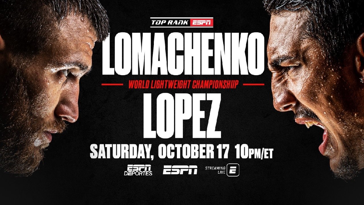 Backdrop for Vasyl Lomachenko vs. Teófimo López