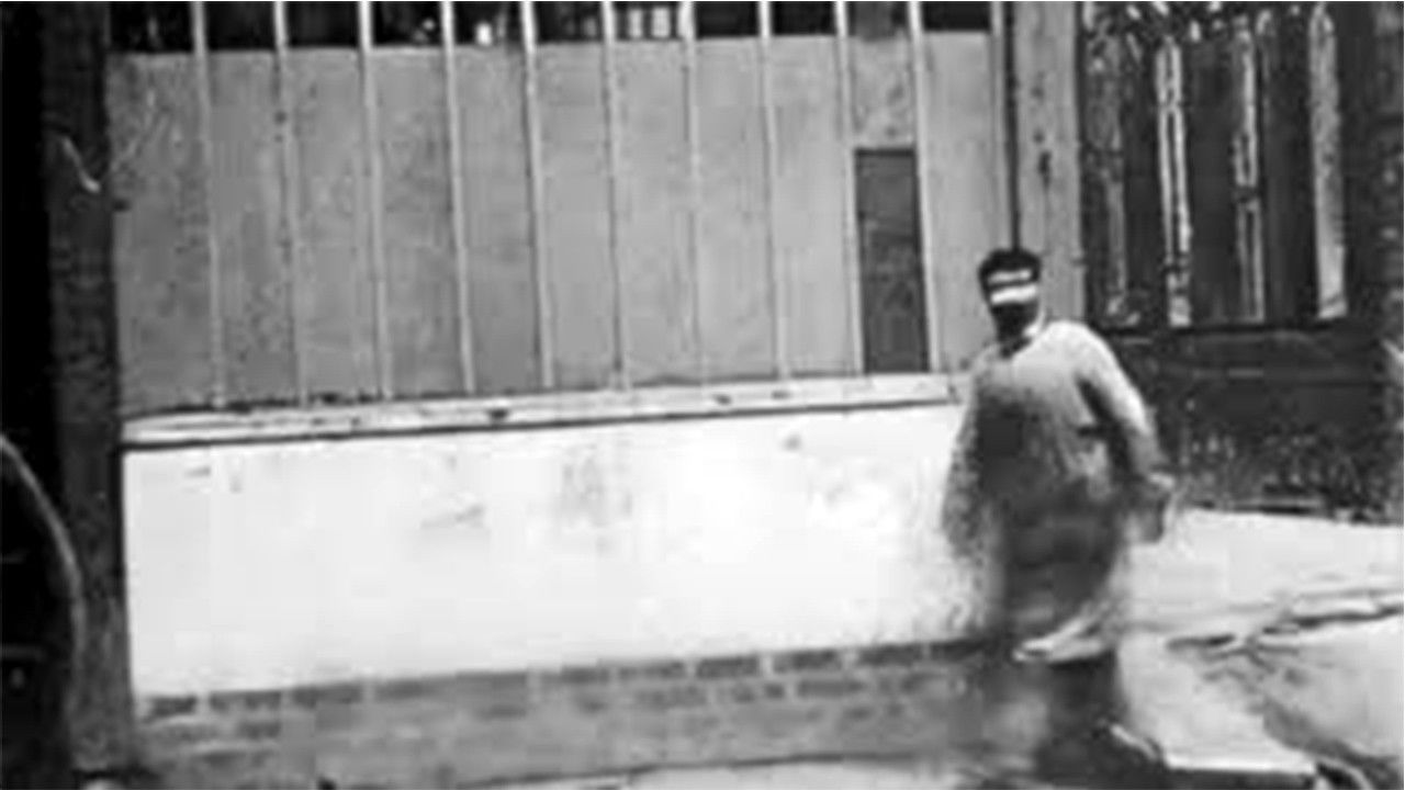 Backdrop for Man Walking Around a Corner