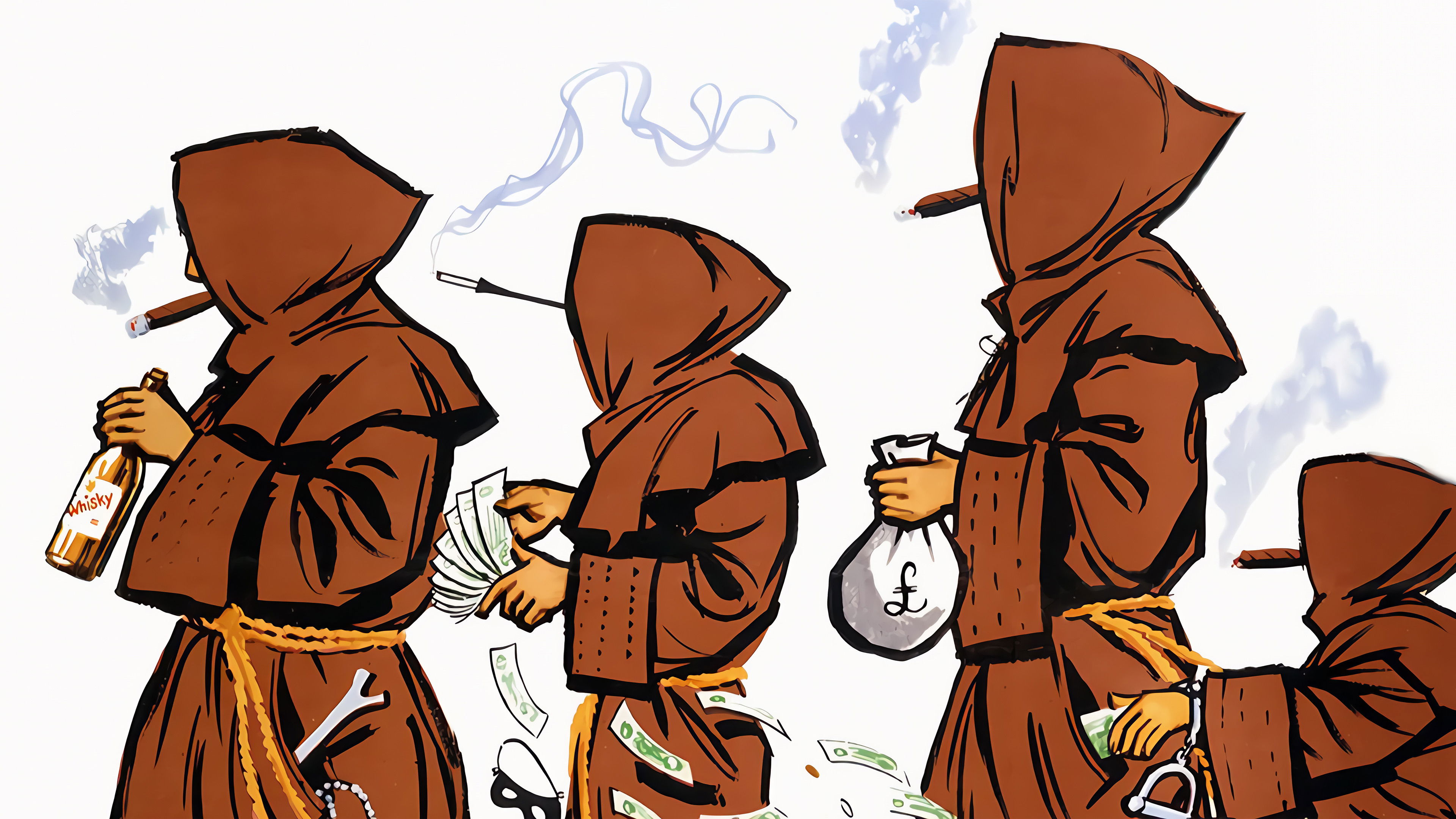 Backdrop for Crooks in Cloisters