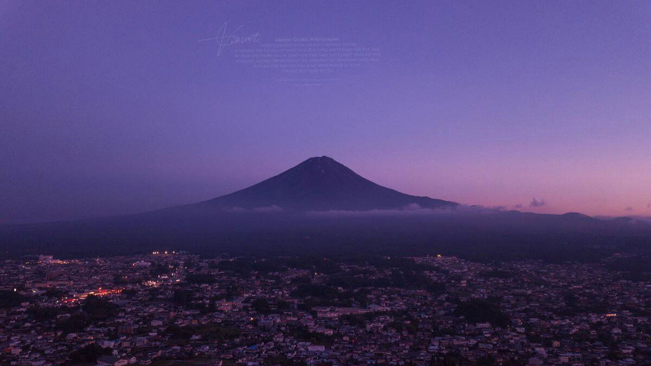 Backdrop for Mt. Fuji: A Visual Poem