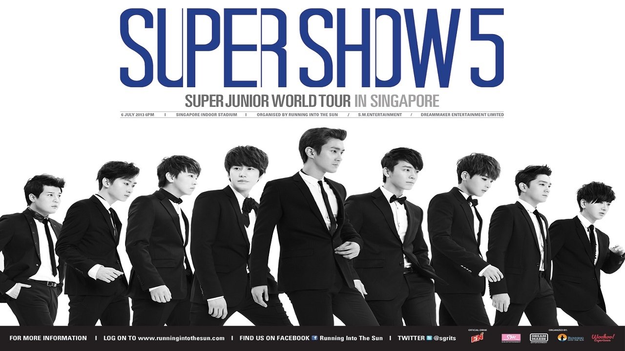 Backdrop for Super Junior World Tour - Super Show 5