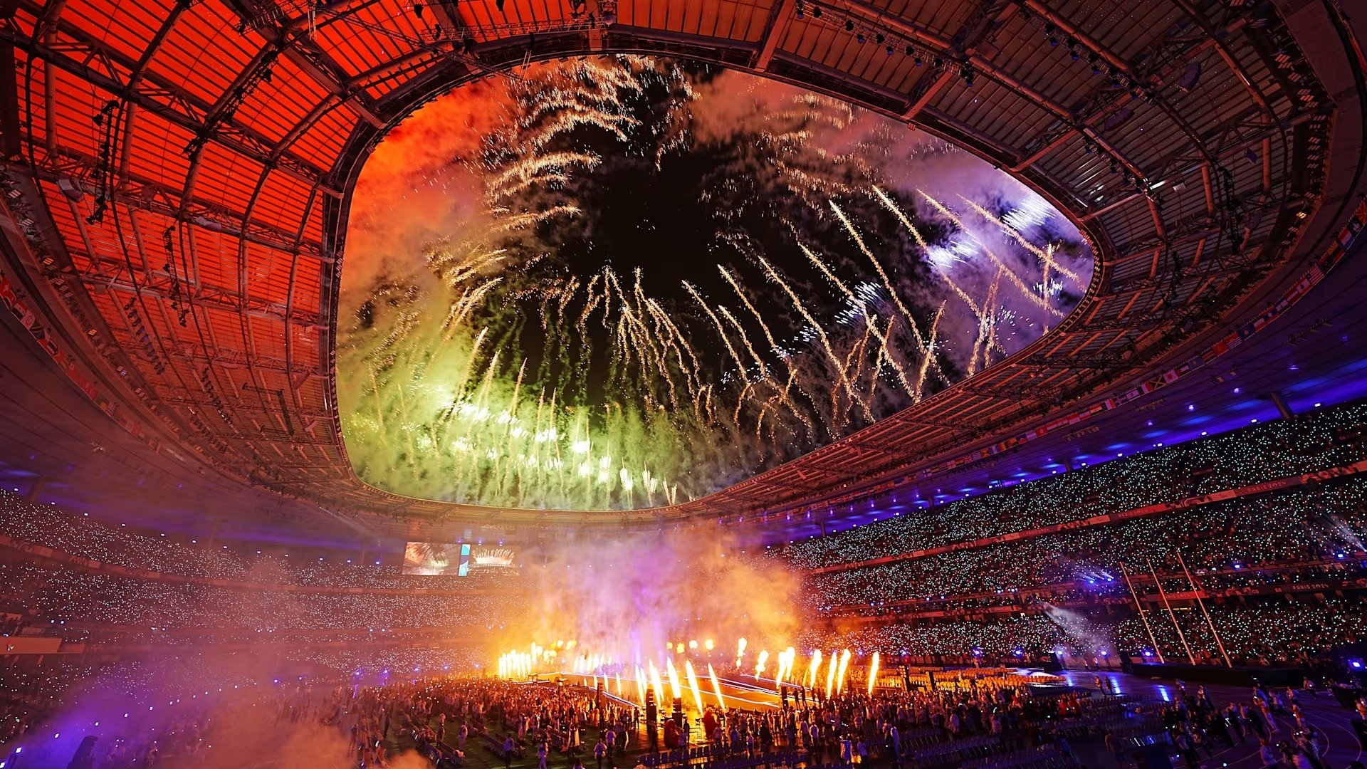 Backdrop for Paris 2024 Paralympic Closing Ceremony