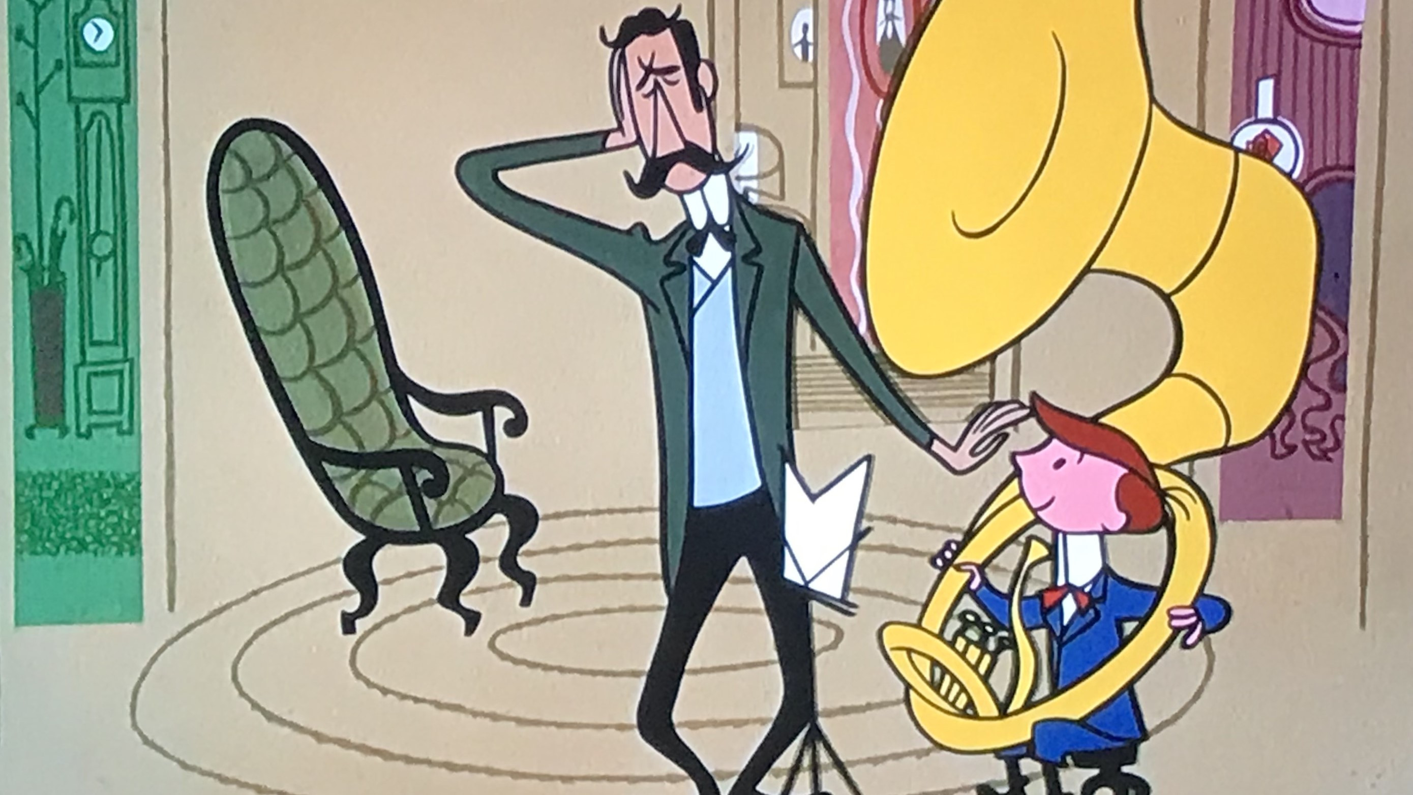 Backdrop for Little Boy with a Big Horn