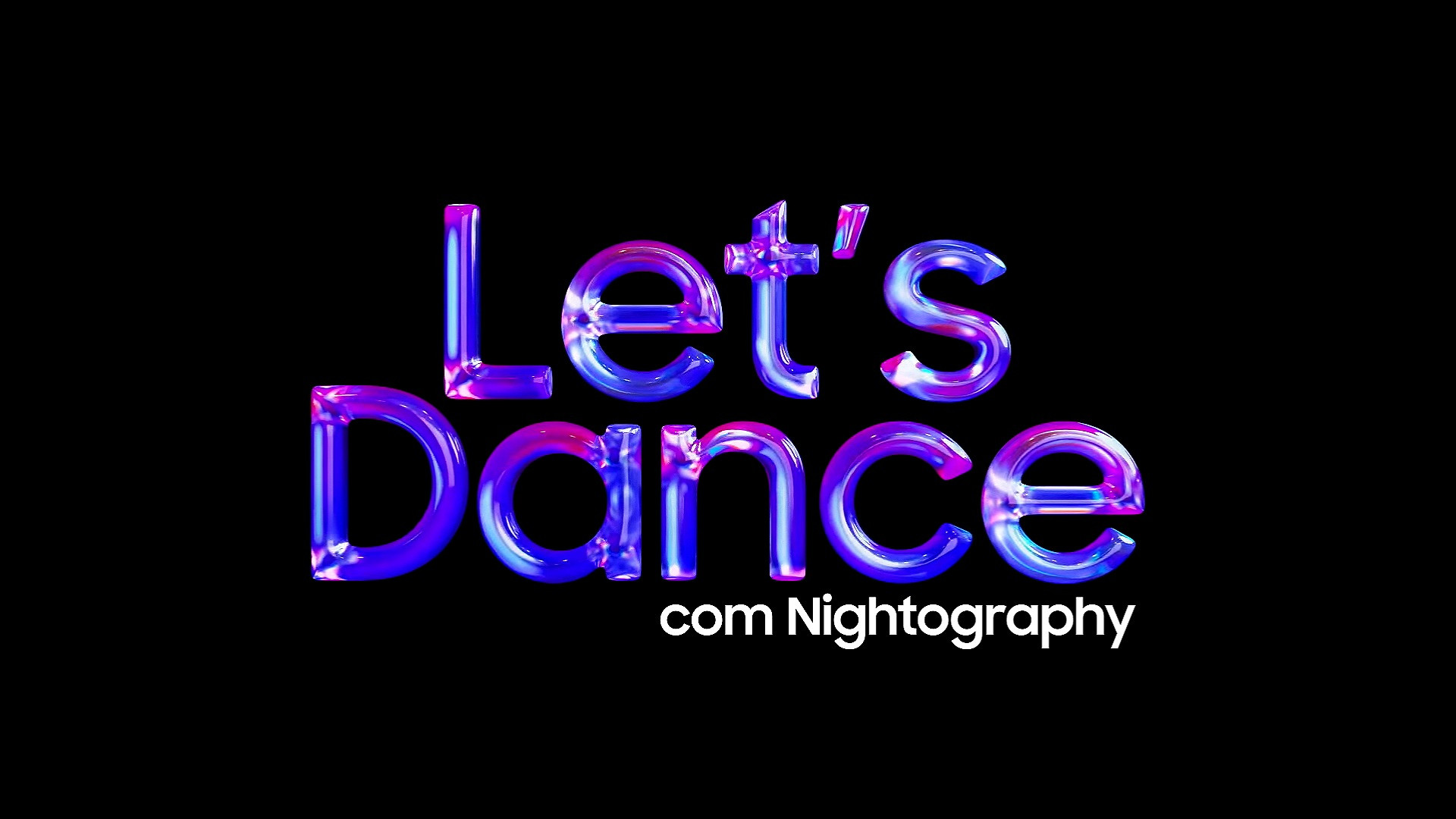 Backdrop for Let’s Dance com Nightography