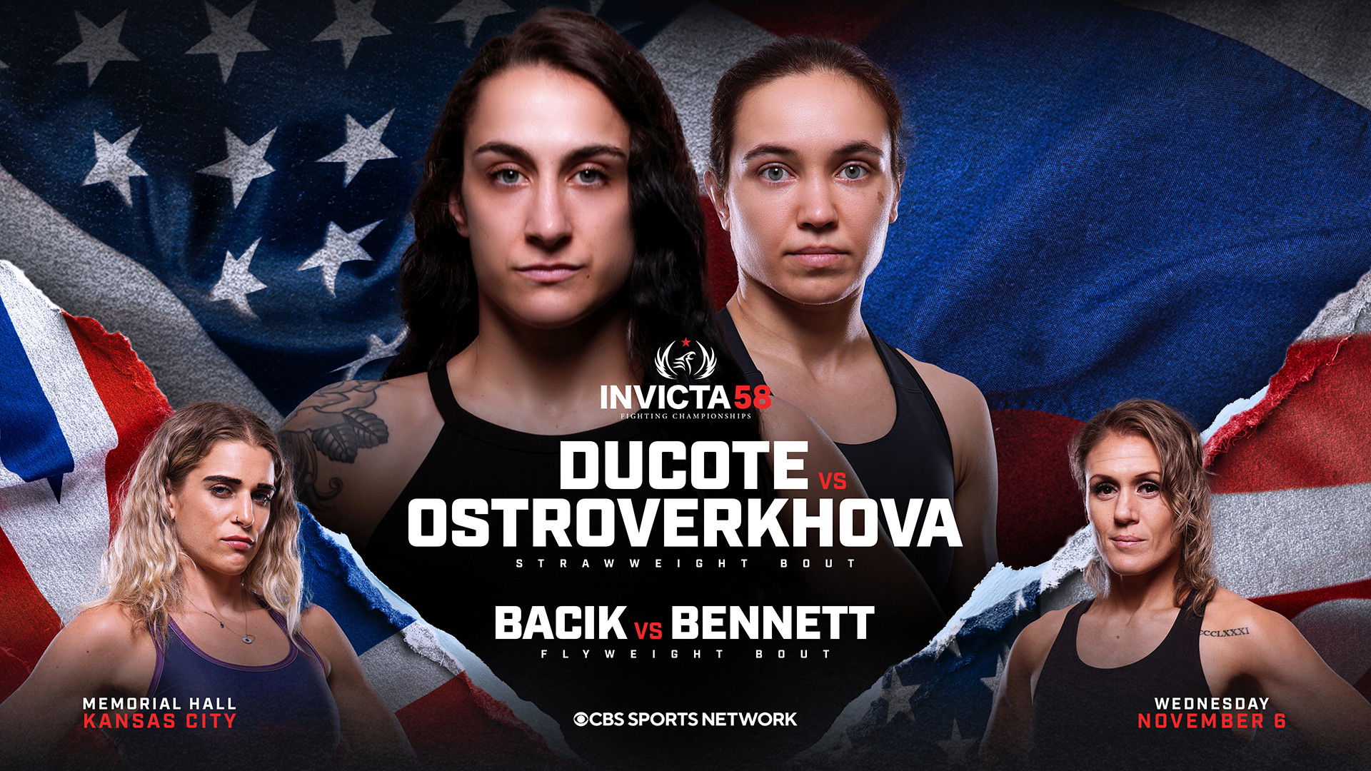 Backdrop for Invicta FC 58: Ducote vs. Ostroverkhova