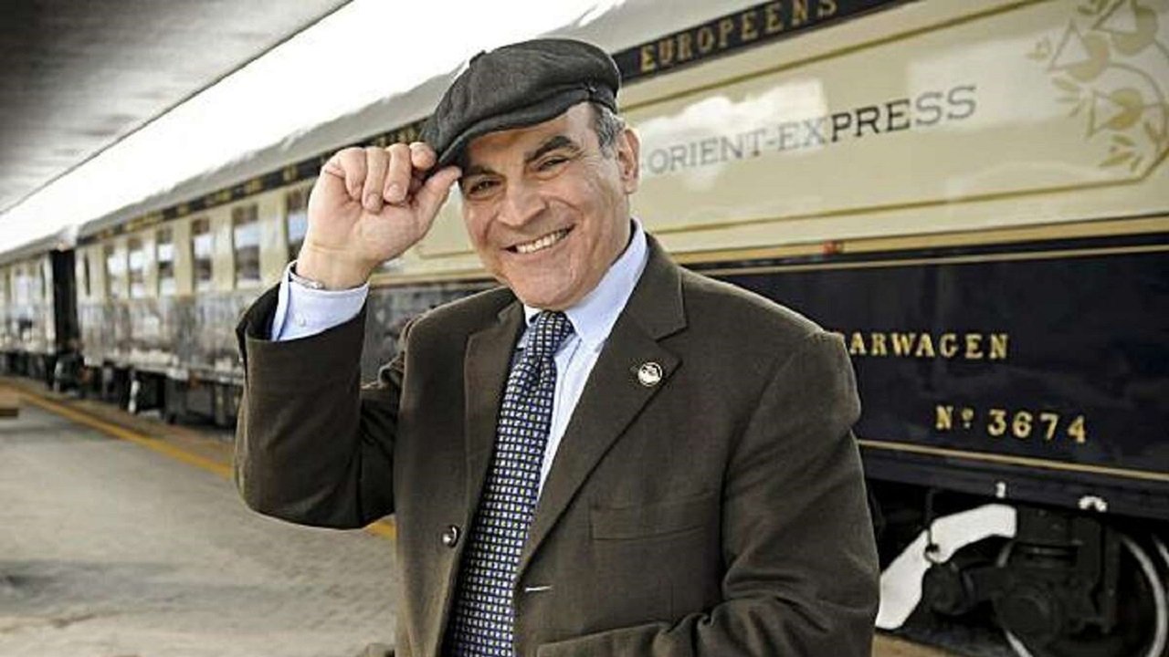 Backdrop for David Suchet on the Orient Express