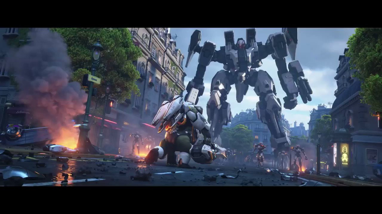 Backdrop for Overwatch Animated Short "Zero Hour"